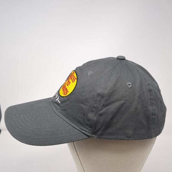 Bass Pro Shops Club Slideback Hat Gray One Size Embroidered 6 Panel - Picture 3 of 9